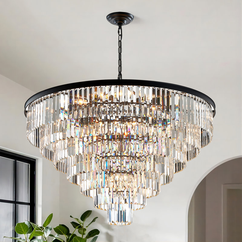 Mercer41 Jerimah 24 - Light Dimmable Tiered Chandelier & Reviews